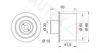 AUTEX 651985 Deflection/Guide Pulley, timing belt